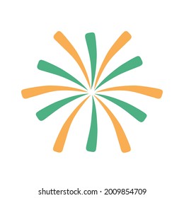 fireworks festive celebration isolated icon