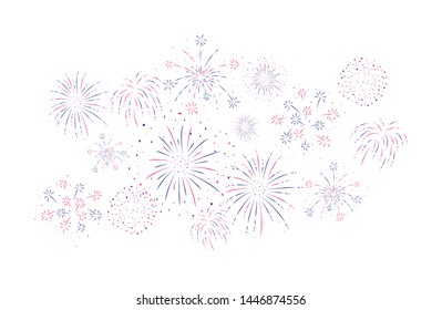 Fireworks festive and event background 