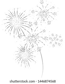 Fireworks festive and event background 