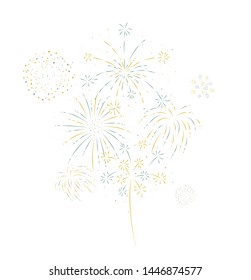 Fireworks festive and event background 