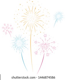 Fireworks festive and event background 