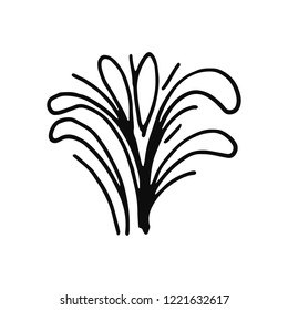 fireworks festive icon. isolated vector object.