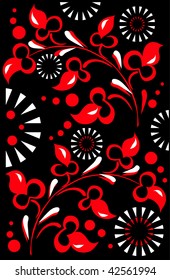 Fireworks and flowers