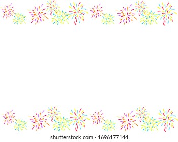 A lot of fireworks frame