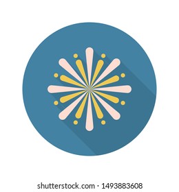 fireworks glyph flat vector icon