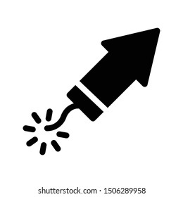 fireworks glyph flat vector icon