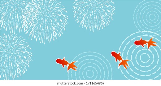 金魚 花火 のベクター画像素材 画像 ベクターアート Shutterstock