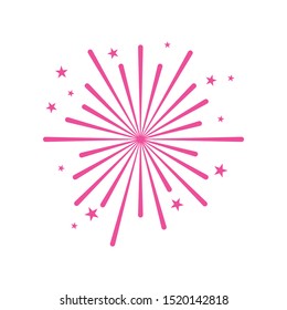 Fireworks graphic design template vector isolated illustration