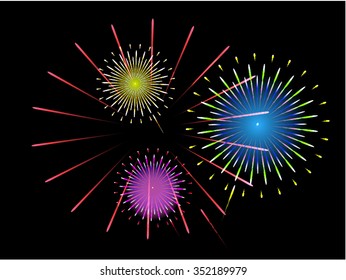 Fireworks happy beginning