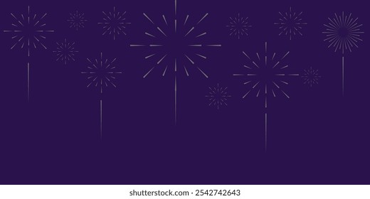 Fireworks icon background, fireworks background design for Christmas and new year.