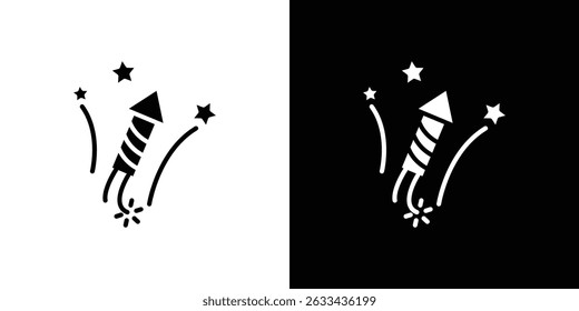Fireworks icon concept, vector illustration