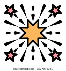 Fireworks Icon Element For Design