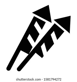 fireworks icon glyph vector design