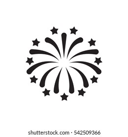 fireworks icon illustration isolated vector sign symbol