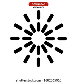 fireworks icon or logo isolated sign symbol vector illustration - high quality black style vector icons
