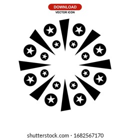 fireworks icon or logo isolated sign symbol vector illustration - high quality black style vector icons
