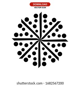 fireworks icon or logo isolated sign symbol vector illustration - high quality black style vector icons
