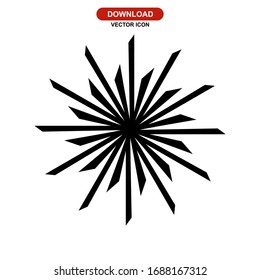 fireworks icon or logo isolated sign symbol vector illustration - high quality black style vector icons
