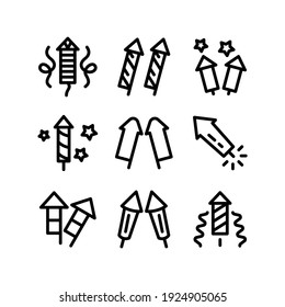 fireworks icon or logo isolated sign symbol vector illustration - Collection of high quality black style vector icons
