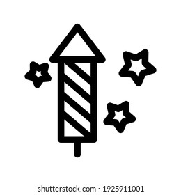 fireworks icon or logo isolated sign symbol vector illustration - high quality black style vector icons
