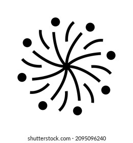 fireworks icon or logo isolated sign symbol vector illustration - high quality black style vector icons

