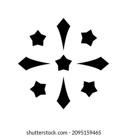 fireworks icon or logo isolated sign symbol vector illustration - high quality black style vector icons
