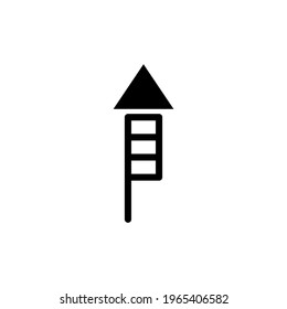 Fireworks icon on a white background, logo, vector illustration