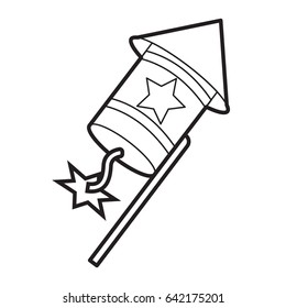 fireworks icon outline