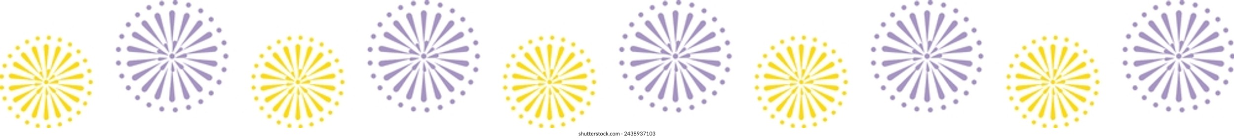 Conjunto de iconos de Fireworks. Ilustración vectorial. Diseño plano estilo
