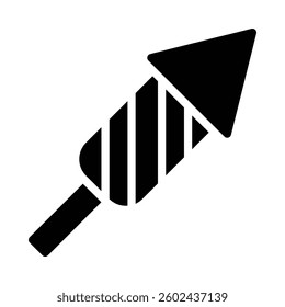 Fireworks Icon in Solid Style