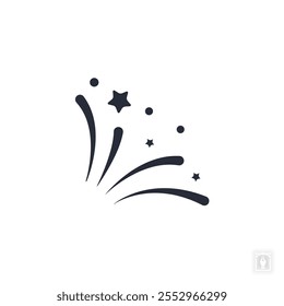 fireworks icon. fireworks Symbol sign for mobile concept and web design. Vector icon, Logo illustration, Vector graphics