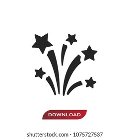 Fireworks icon vector
