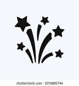 Fireworks icon vector
