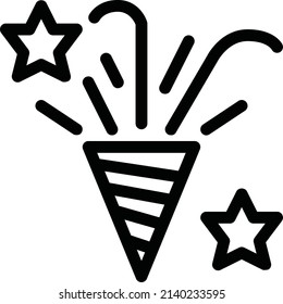 fireworks icon vector design flat