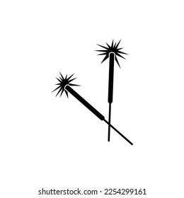 Fireworks icon vector. firecrackers illustration sign. party symbol. new year logo.