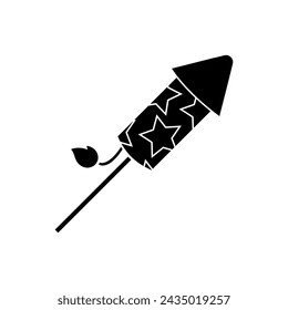 Fireworks icon vector. firecrackers illustration sign. party symbol. new year logo.