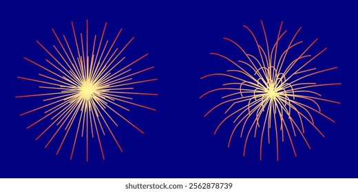 fireworks icon vector graphic illustration