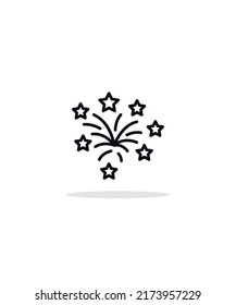 fireworks 
 icon vector illustration, eps 10