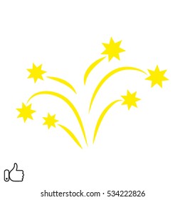 fireworks, fireworks, icon, vector illustration EPS 10