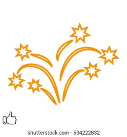 fireworks, fireworks, icon, vector illustration EPS 10