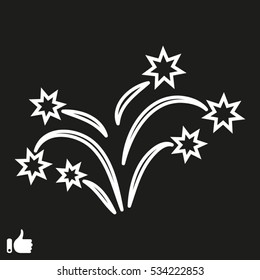 fireworks, fireworks, icon, vector illustration EPS 10