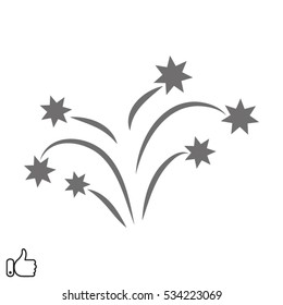 fireworks, fireworks, icon, vector illustration EPS 10