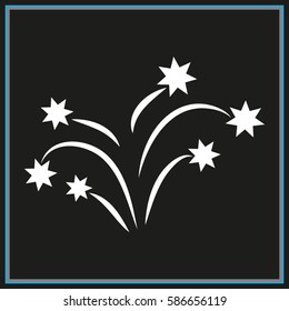 fireworks, icon, vector illustration eps10

