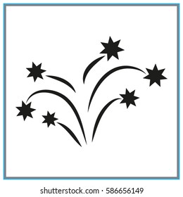 fireworks, icon, vector illustration eps10
