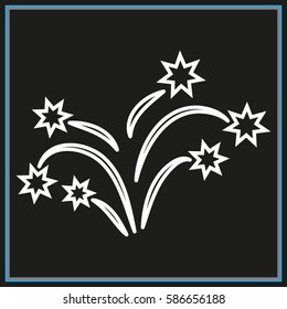 fireworks, icon, vector illustration eps10
