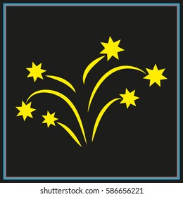 fireworks, icon, vector illustration eps10
