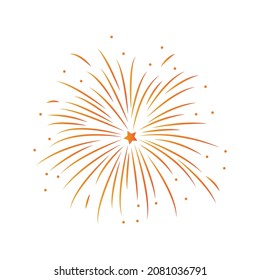 Fireworks icon vector illustration logo design