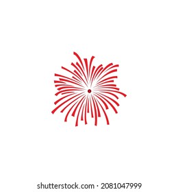 Fireworks icon vector illustration logo design