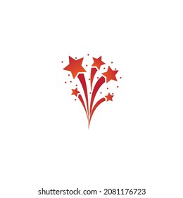 Fireworks icon vector illustration logo design