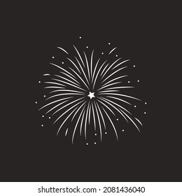 Fireworks icon vector illustration logo design template.